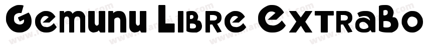 Gemunu Libre ExtraBo字体转换